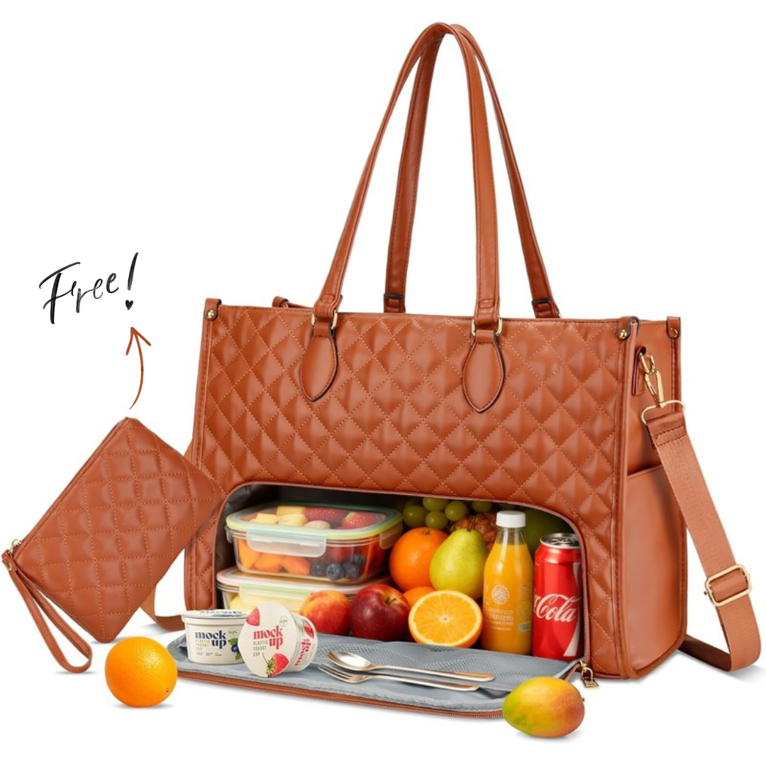 Luxe Office Tote Bag (FREE Wallet Included)
