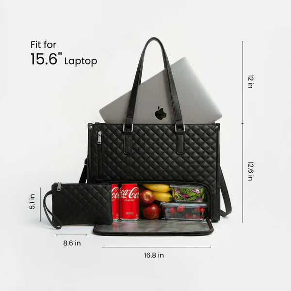 Luxe Office Tote Bag (FREE Wallet Included)