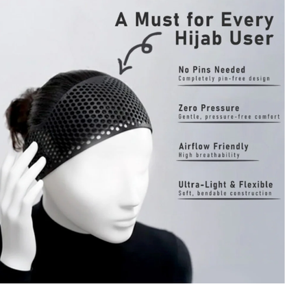 3D-Printed Non-Slip Hijab Grip Headband (Breathable & Lightweight)