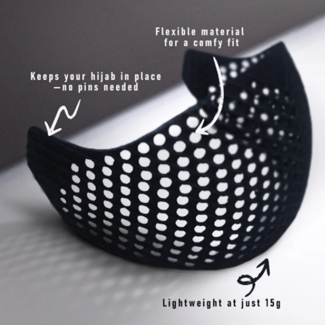 3D-Printed Non-Slip Hijab Grip Headband (Breathable & Lightweight)