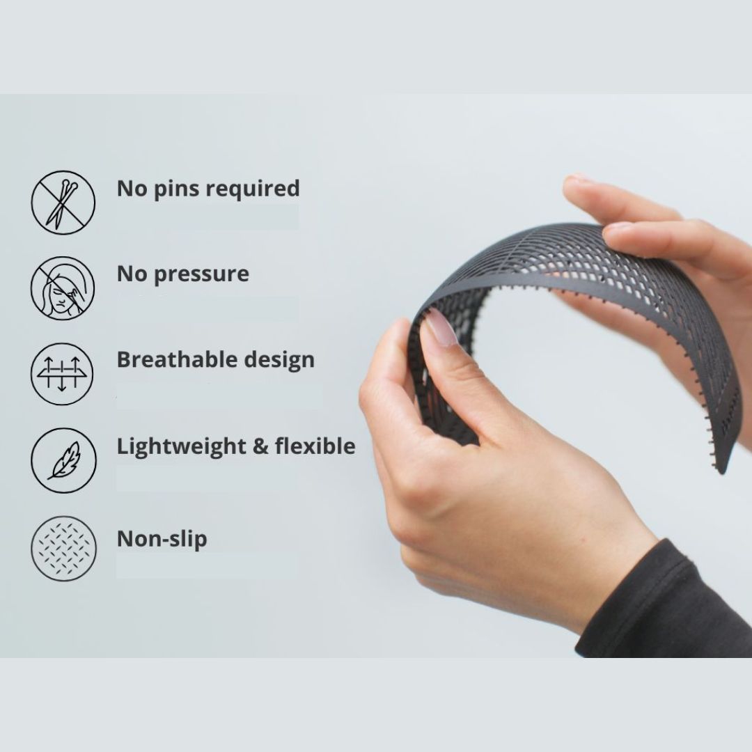 3D-Printed Non-Slip Hijab Grip Headband (Breathable & Lightweight)