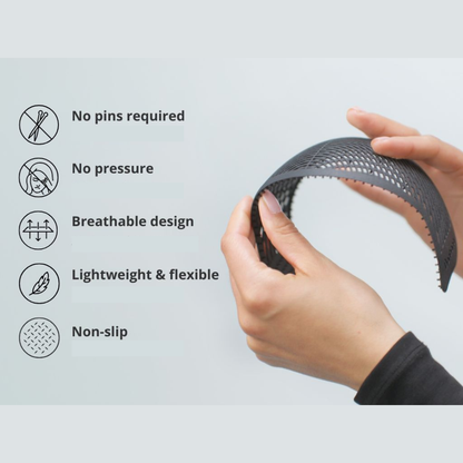 3D-Printed Non-Slip Hijab Grip Headband (Breathable & Lightweight)
